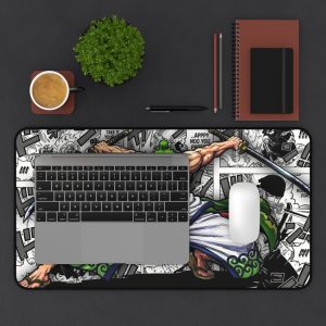 Zoro Anime Desk Mat — Green Swordsman Manga Montage Gaming Mouse Pad - Image 3