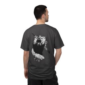 T-Shirt — Black Hand & Snake Back Graphic Tee - Image 10