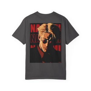 Blond Sunglasses Noir Portrait T-shirt | Retro Graphic Anime Style - Image 4
