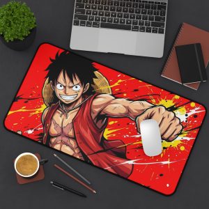Luffy Anime Desk Mat — Monkey D. Luffy Red Gaming/Office Mousepad - Image 4