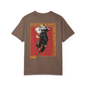 Jujutsu Kaisen Graphic T-Shirt – Anime Retro Stripe Back Print - Image 5