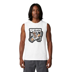 Get Buckets Basketball Muscle Tank — Graphic Hoop Player Tank Top - Image 3