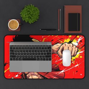 Luffy Anime Desk Mat — Monkey D. Luffy Red Gaming/Office Mousepad - Image 3