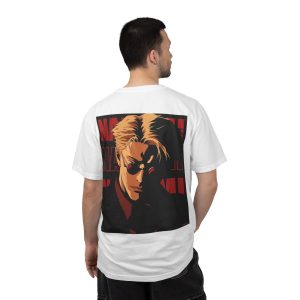 Blond Sunglasses Noir Portrait T-shirt | Retro Graphic Anime Style - Image 3