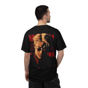 Blond Sunglasses Noir Portrait T-shirt | Retro Graphic Anime Style - Image 9