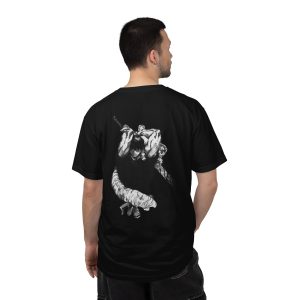 T-Shirt — Black Hand & Snake Back Graphic Tee - Image 15