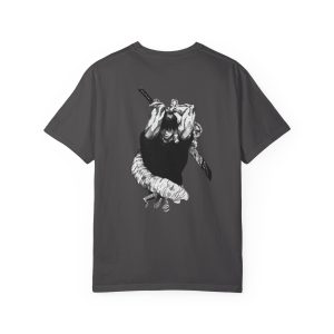 T-Shirt — Black Hand & Snake Back Graphic Tee - Image 7